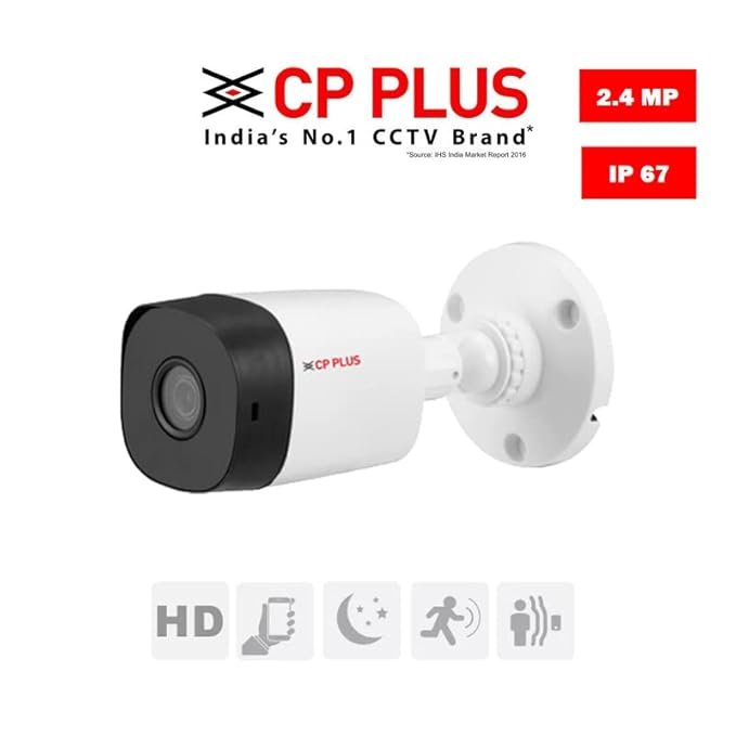 CP PLUS 16 Channel DVR with 2.4MP 16 Bullet Cameras (Day/Night Vision) + 2TB HDD + Copper Cable Roll (1+3) + CLOCITE 8 CH Power Supply 2 Nos + BNC & DC Full Combo Kit - Image 2